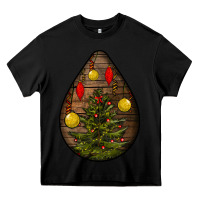 Black christmas  teardrop Heavy Core Tee - BundleAndBundleShop