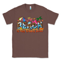 Chestnut the beach is my happy place Classic Tee - NancyCooperArtShop