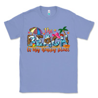 Colony Blue the beach is my happy place Classic Tee - NancyCooperArtShop