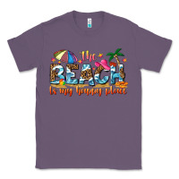 Lavender the beach is my happy place Classic Tee - NancyCooperArtShop