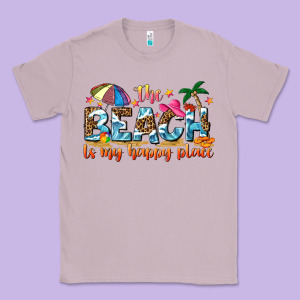 The Beach Is My Happy Place Classic Tee Designed By Nancycooperartshop