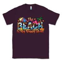 Plum the beach is my happy place Classic Tee - NancyCooperArtShop
