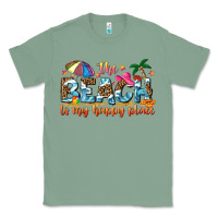 Sage the beach is my happy place Classic Tee - NancyCooperArtShop