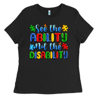Black see the ability not the disability Ladies Tee - Artiststas