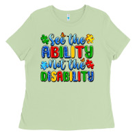 Matcha see the ability not the disability Ladies Tee - Artiststas