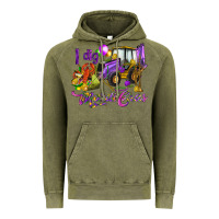 Vintage Olive I dig Mardi Gras Vintage Hoodie - HowdyJamesFarm