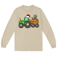 Christmas Tractor Long Sleeve Tee | Teevron