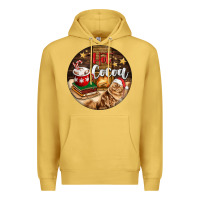 Antique Gold Hot Cocoa With Cat Premium Hoodie - FaDigitalArtStudio