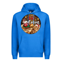 True Royal Hot Cocoa With Cat Premium Hoodie - FaDigitalArtStudio