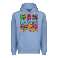Colony Blue nacho average nurse Premium Hoodie - RanaPortraitStore
