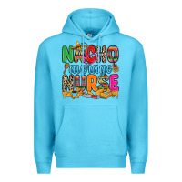Ocean Blue nacho average nurse Premium Hoodie - RanaPortraitStore