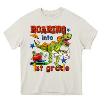 Cream roaring into 1st grade Heavy Core Tee - BundleAndBundleShop