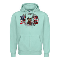 Seafoam Best Dad Ever Zipper Hoodie - CowhideDigitalArt