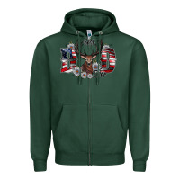 Sports Green Best Dad Ever Zipper Hoodie - CowhideDigitalArt