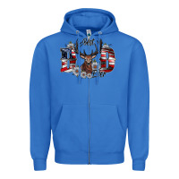 True Royal Best Dad Ever Zipper Hoodie - CowhideDigitalArt