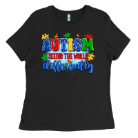 Black autism seeing the world differently Ladies Tee - Artiststas