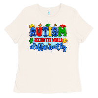 Bone autism seeing the world differently Ladies Tee - Artiststas