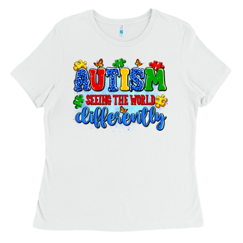 Autism Seeing The World Differently Ladies Tee by Artiststas | Teevron