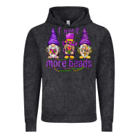Vintage Black I need more beads with gnomies Vintage Hoodie - HowdyJamesFarm