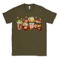 Army Green school bus coffee cups Classic Tee - NancyCooperArtShop