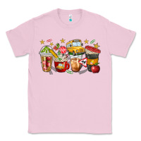 Bubblegum Pink school bus coffee cups Classic Tee - NancyCooperArtShop