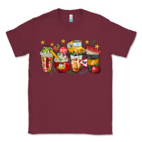 Burgundy school bus coffee cups Classic Tee - NancyCooperArtShop