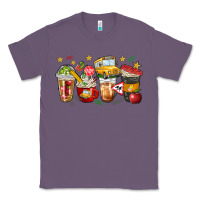 Lavender school bus coffee cups Classic Tee - NancyCooperArtShop