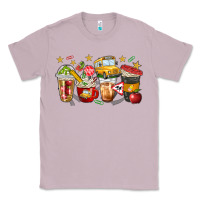 Lilac school bus coffee cups Classic Tee - NancyCooperArtShop