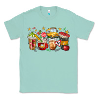 Seafoam school bus coffee cups Classic Tee - NancyCooperArtShop
