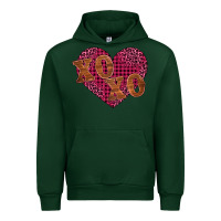 Forest Green xoxo Urban Hoodie - BarkalooDesign
