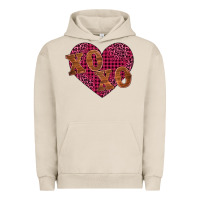 Pigment French Oak xoxo Urban Hoodie - BarkalooDesign