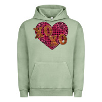 Pigment Oil Green xoxo Urban Hoodie - BarkalooDesign