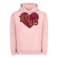 Pigment Salmon xoxo Urban Hoodie - BarkalooDesign