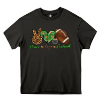 Asphalt peace love football Heavy Core Tee - BundleAndBundleShop