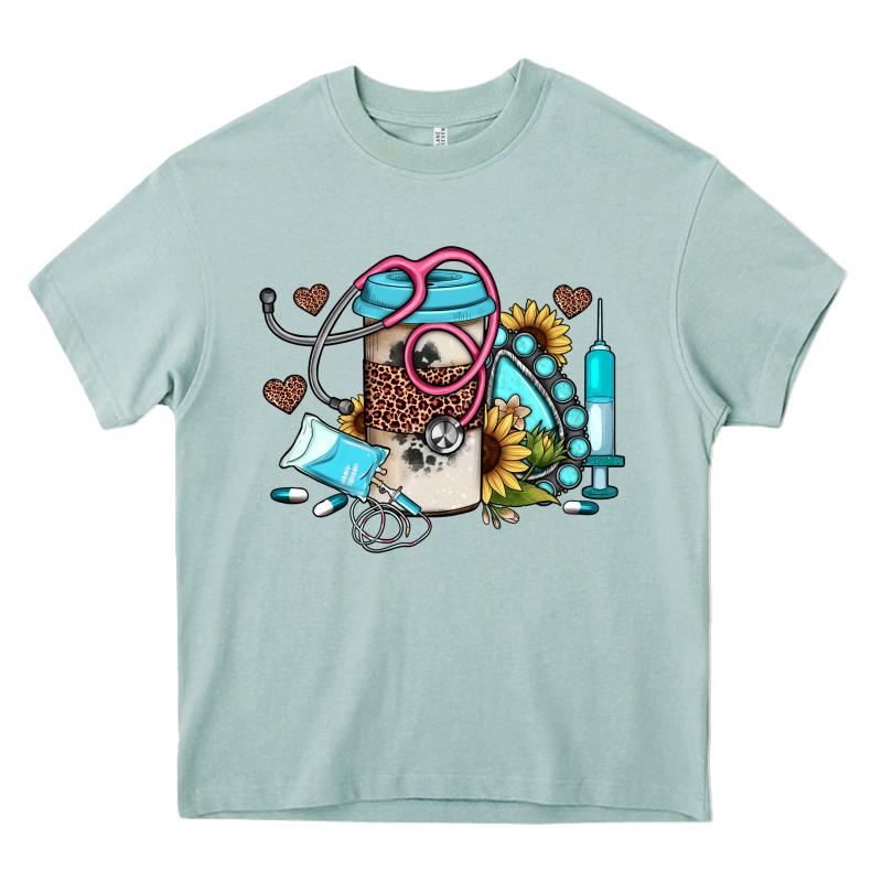 Western Sunflower Gemstone Nurse Heavy Core Tee by JahusDesignShop | Teevron