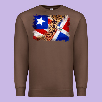 Puerto Rico And Dominican Republic Flag Premium Sweatshirt Designed By Artiststas