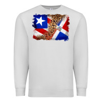 Dove Grey puerto rico and dominican republic flag Premium Sweatshirt - Artiststas