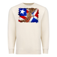 Sandshell puerto rico and dominican republic flag Premium Sweatshirt - Artiststas