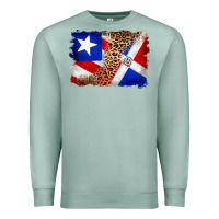 Seafoam puerto rico and dominican republic flag Premium Sweatshirt - Artiststas