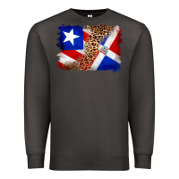 Smoke puerto rico and dominican republic flag Premium Sweatshirt - Artiststas
