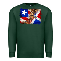 Sports Green puerto rico and dominican republic flag Premium Sweatshirt - Artiststas