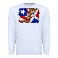 White puerto rico and dominican republic flag Premium Sweatshirt - Artiststas