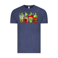 Vintage Denim grinch coffee cups Vintage Tee - texasbilliewilder