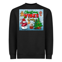 Black christmas vibes only tumbler Heavyweight Sweatshirt - BundleAndBundleShop