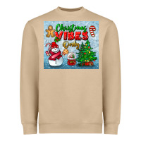 Christmas Vibes Only Tumbler Heavyweight Sweatshirt | Teevron