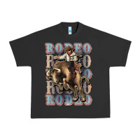 Pigment Black Rodeo Cowboy bull western Urban Heavy Tee - HowdyJamesFarm