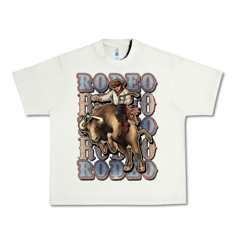 Rodeo Cowboy Bull Western Urban Heavy Tee by HowdyJamesFarm | Teevron