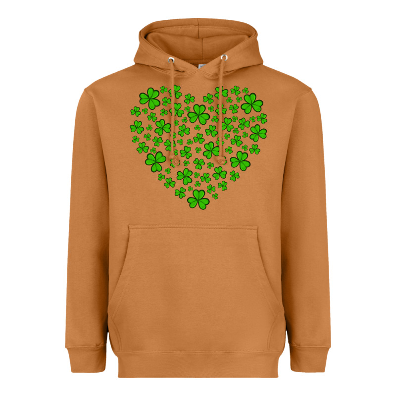 Shamrock Heart Heavyweight Hoodie by Artiststas | Teevron