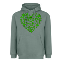 Sage shamrock heart Heavyweight Hoodie - Artiststas