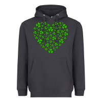 Smoke shamrock heart Heavyweight Hoodie - Artiststas